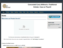 Tablet Screenshot of covertcarrier.com